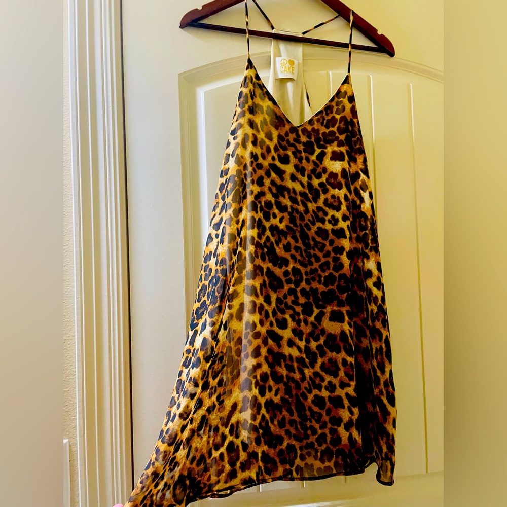 Boutique Cake leopard dress Small